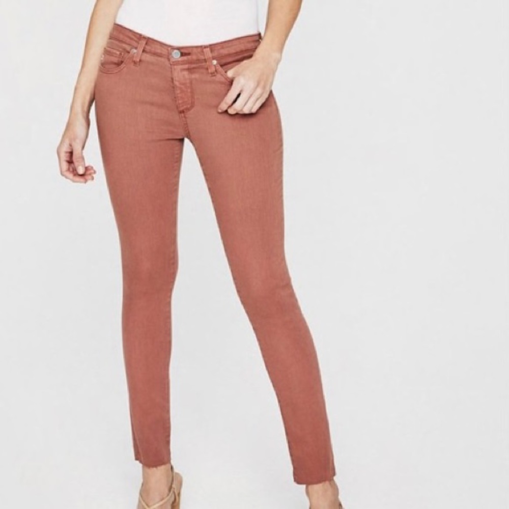 Adriano Goldschmied Legging Ankle super skinny jeans light pink peachy 27 NWT